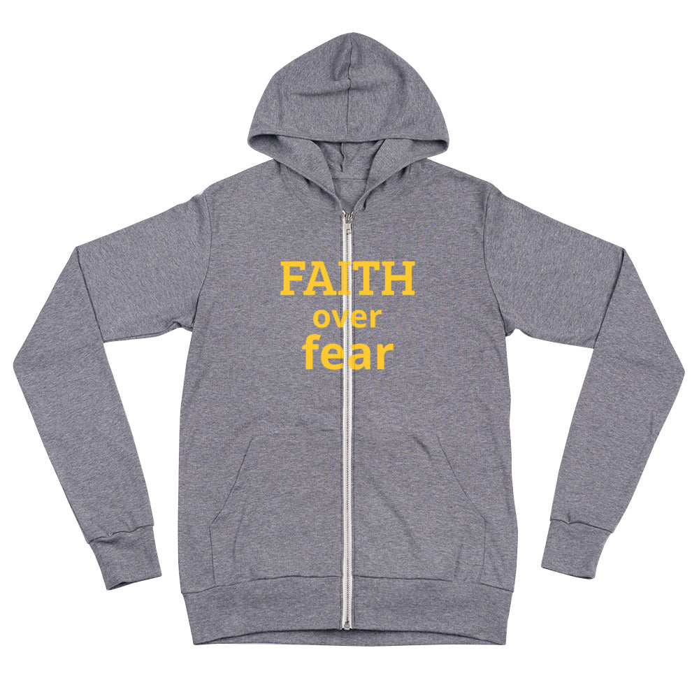 The Faith Over fear zip hoodie