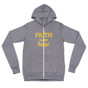 The Faith Over fear zip hoodie