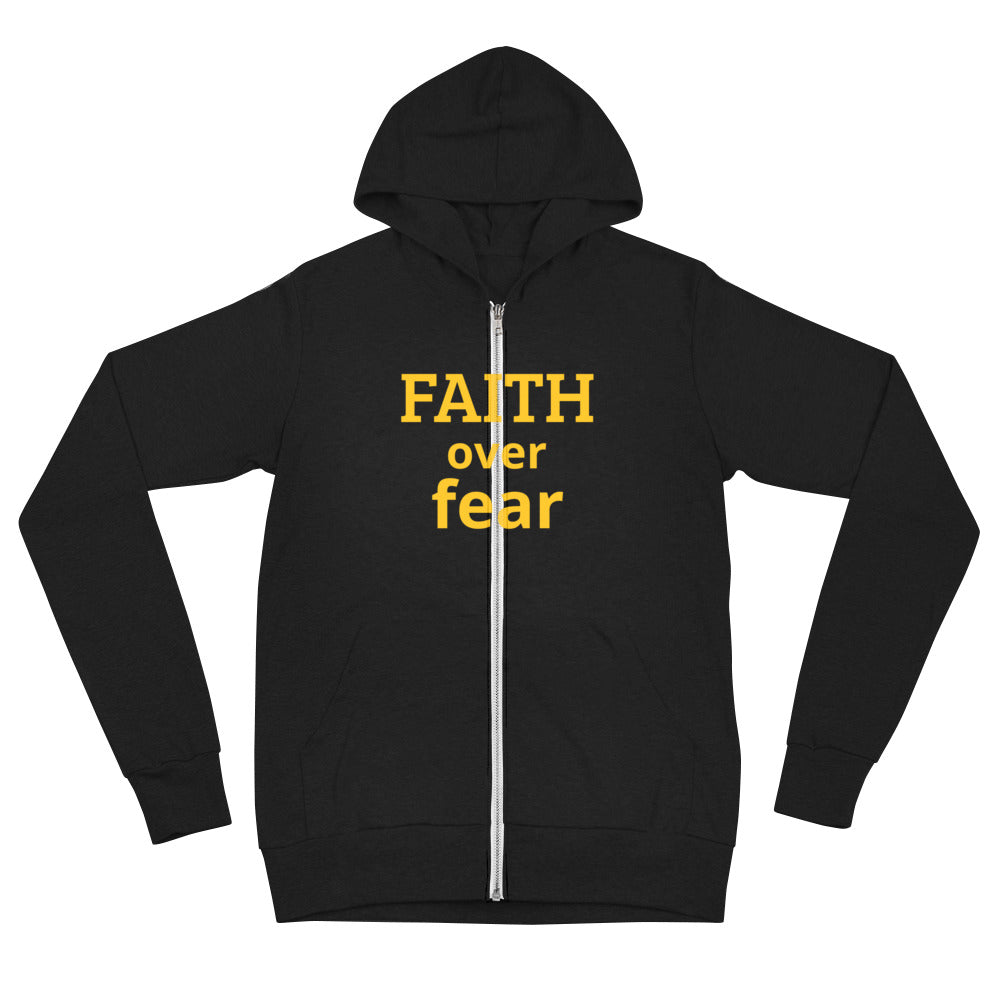 The Faith Over fear zip hoodie