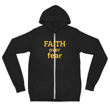 Load image into Gallery viewer, The Faith Over fear zip hoodie